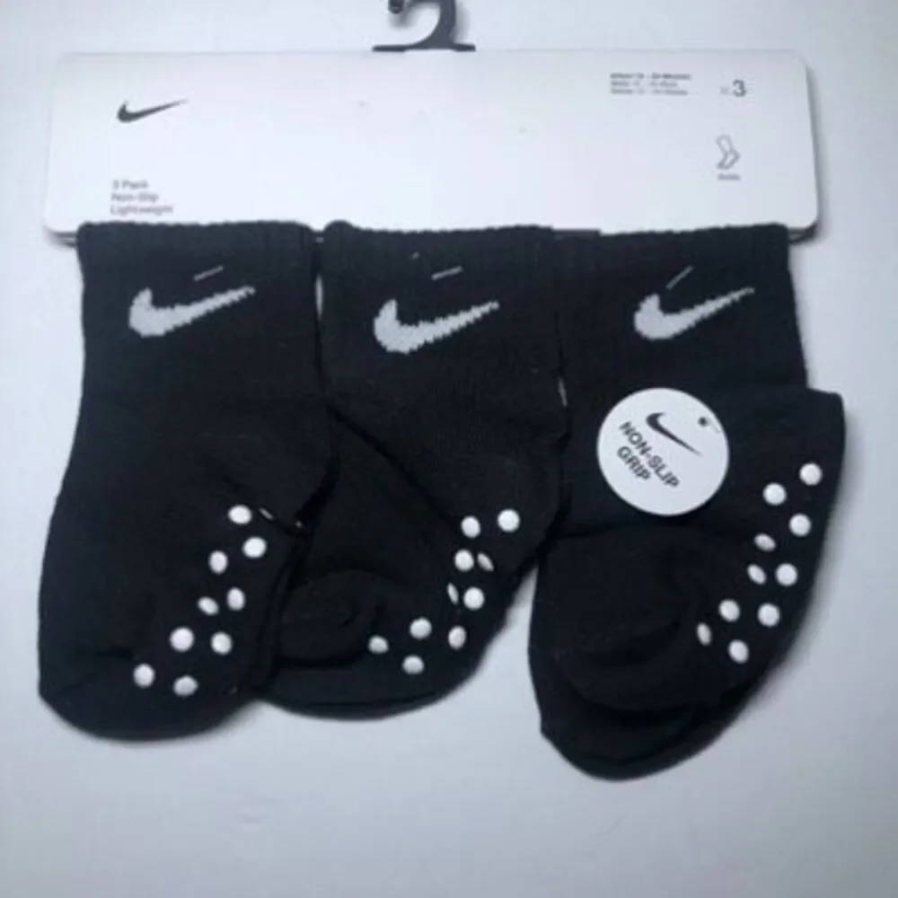 Nike Baby Ankle Gripper Socks 3-pack 12-24 months